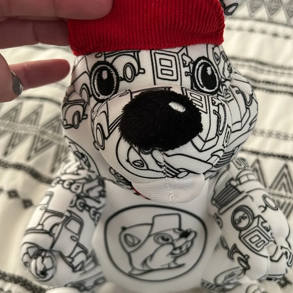 Buc-ees Beaver stuffed animal coloring with hat